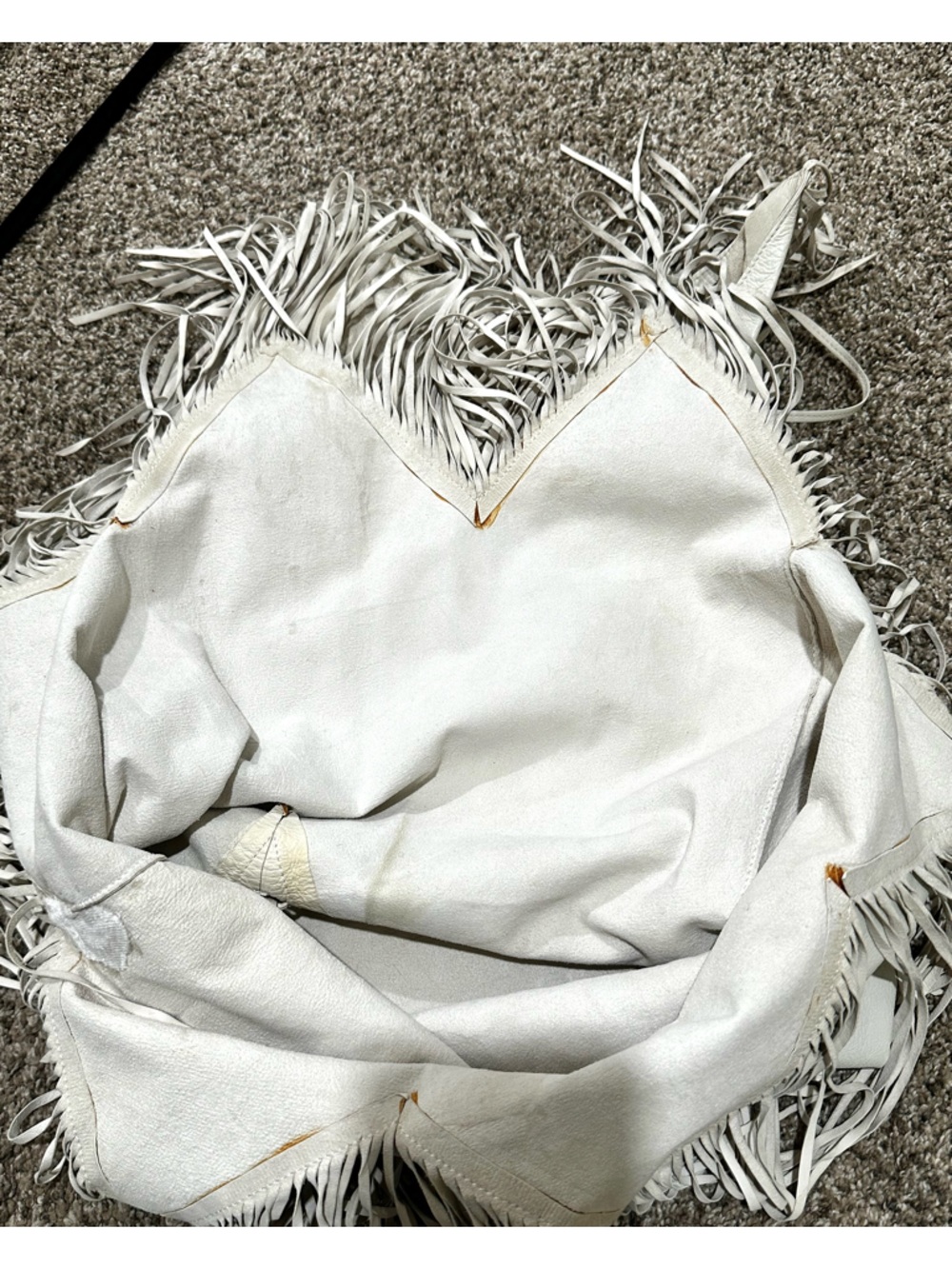 Clifford Olsen Leather from North Beach Leather fringe dress 1978 petite S - Picture 16 of 16